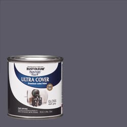 Rust-Oleum Painters Gloss Dark Gray Water-Based Latex Ultra Cover Paint 0.5 pt
