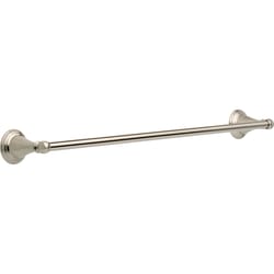 Delta Windemere Brushed Nickel Silver Towel Bar 24 in. L Die Cast Zinc