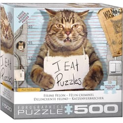 Eurographics Feline Felon Jigsaw Puzzles Multicolored 500 pc