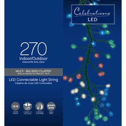 Celebrations LED Micro Dot/Fairy Multicolored 270 ct String Christmas Lights 15 ft.