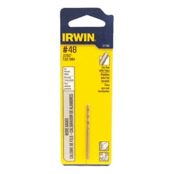 Irwin #48 X 2 in. L High Speed Steel Wire Gauge Bit Straight Shank 1 pc