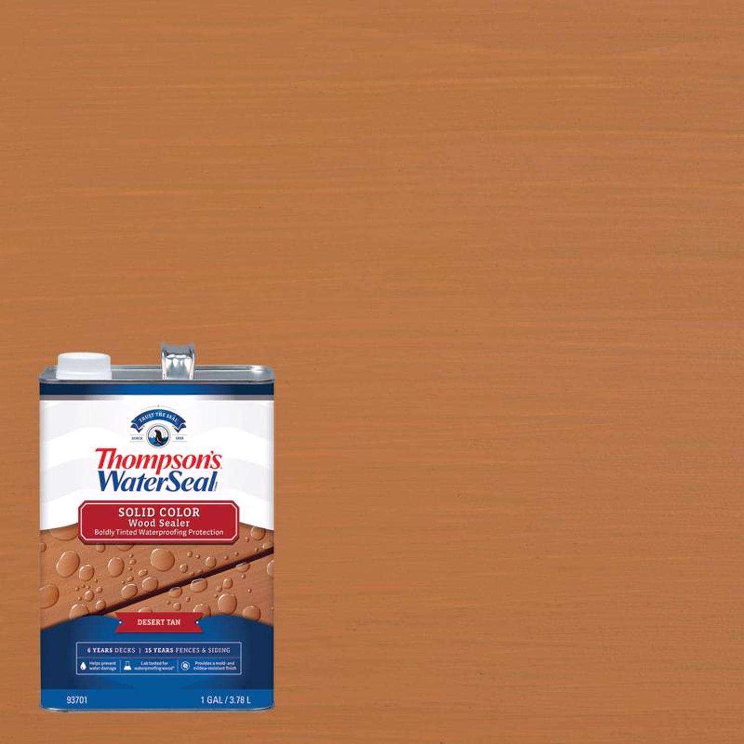 Thompson's WaterSeal Wood Sealer Solid Desert Tan Waterproofing Wood ...