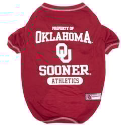 Pets First Team Colors Oklahoma Sooners Dog T-Shirt Large
