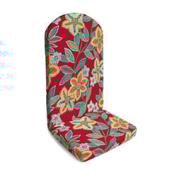 Jordan Manufacturing Red Floral Polyester Adirondack Cushion