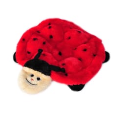 ZippyPaws Squeakie Crawler Black/Red Plush Betsey the Ladybug Dog Toy 1 pk