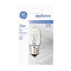 GE 25 W T7 Appliance Incandescent Bulb E17 (Intermediate) Soft White 1 pk