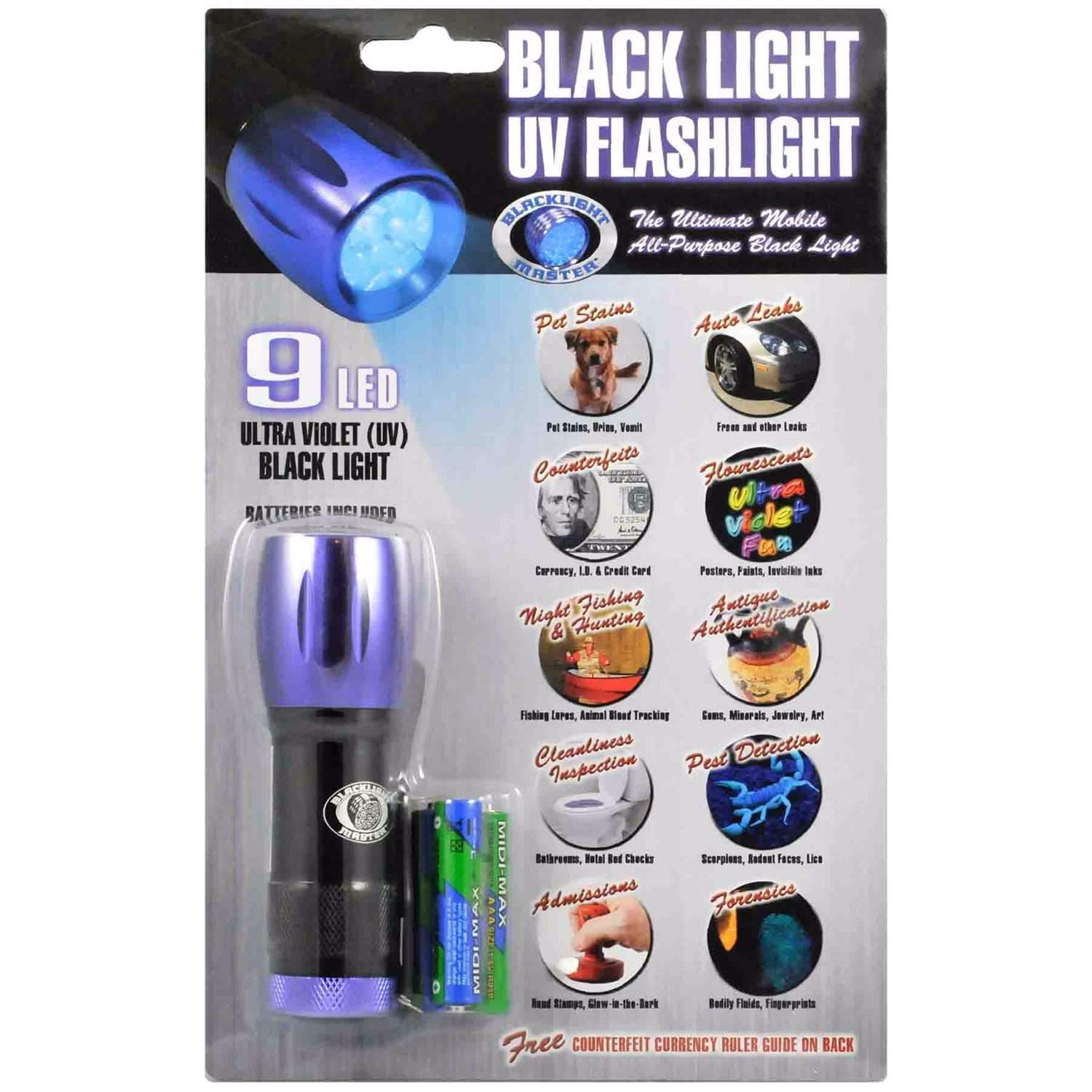 Blacklight Master Black LED Flashlight AAA Battery Ace Hardware