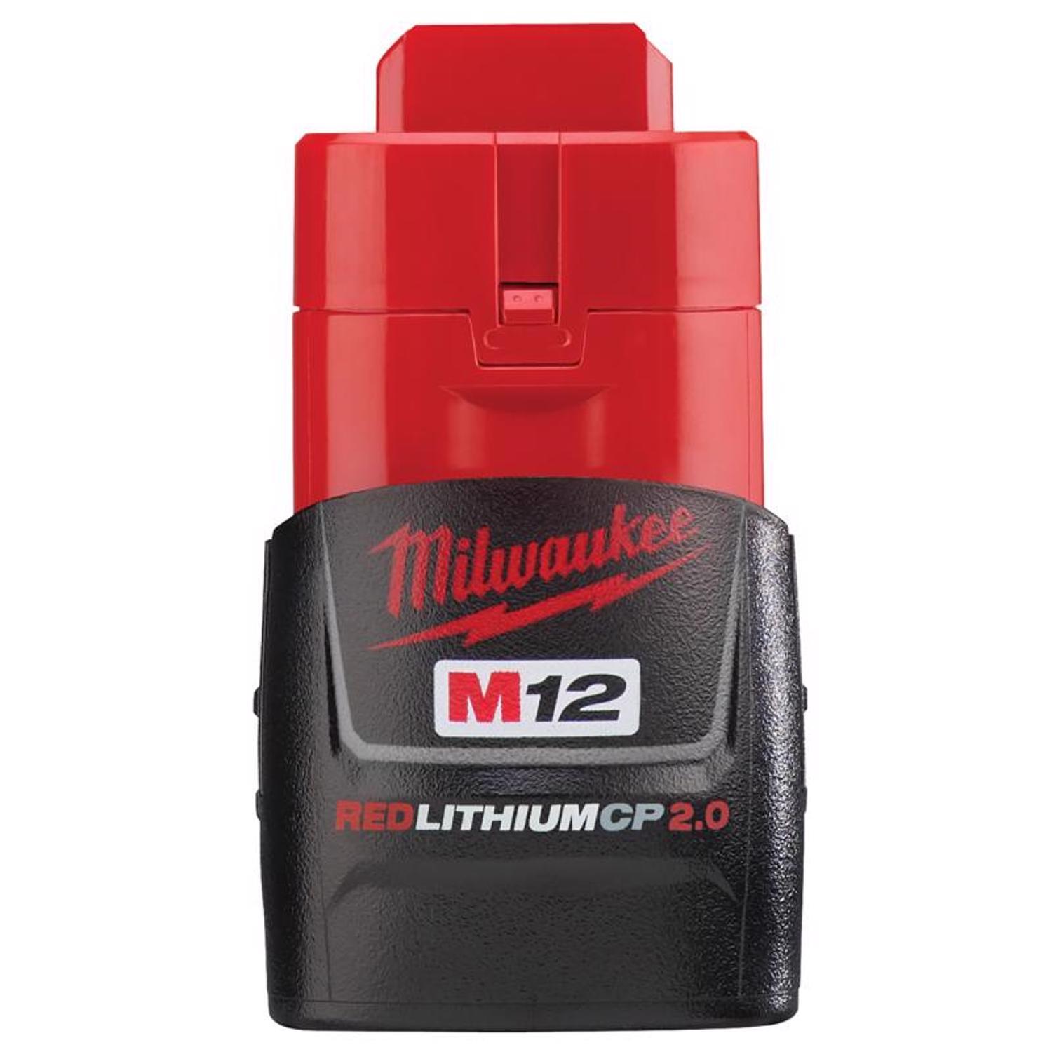 Photos - Power Tool Battery Milwaukee M12 RedLithium CP 2 Ah Lithium-Ion Battery Pack 1 pc 48-11-2420 