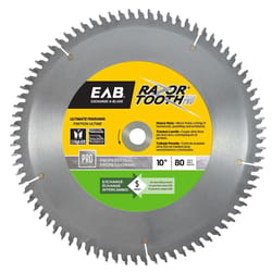 Exchange-A-Blade RazorTooth 10 in. D X 5/8 in. Carbide Finishing Saw Blade 80 teeth 1 pk