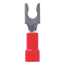 Jandorf 22-18 Ga. Insulated Wire Terminal Spade Red 5 pk