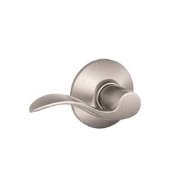 Schlage Accent Satin Nickel Passage Lever 1-3/4 in.