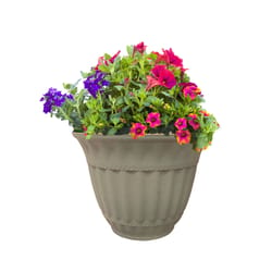 Misco Milano 4.56 in. H X 6 in. D Plastic Planter Stone