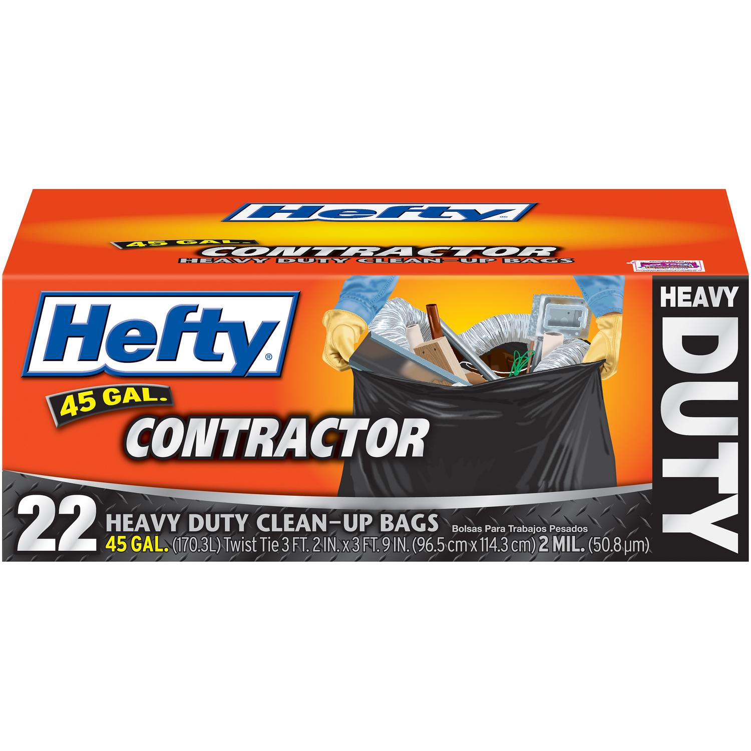 UPC 013700045240 product image for Hefty?45 Gal Contractor Bags (E2-4524) - 4 Pack | upcitemdb.com