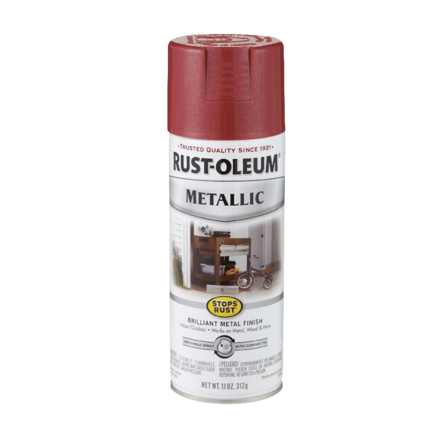 Rust Oleum Stops Rust Apple Red Spray Paint 11 Oz Ace Hardware