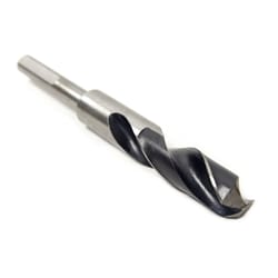 MIBRO 5/8 in. X 6 in. L High Speed Steel Silver and Deming Drill Bit 3-Flat Shank 1 pc