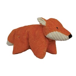 HuggleHounds Squooshies Orange Plush Fox Squeaky Dog Toy Large