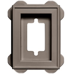 Builders Edge 6 in. H X 5 in. W X 1 in. L Prefinished Clay Vinyl Mini Mounting Block