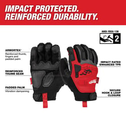 Milwaukee Demolition Outdoor Impact Gloves Black/Red L 1 pair