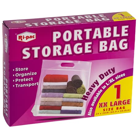 Ziploc Space Bag Clear Storage Tote 39.5 in. H X 26.5 in. W - Ace Hardware