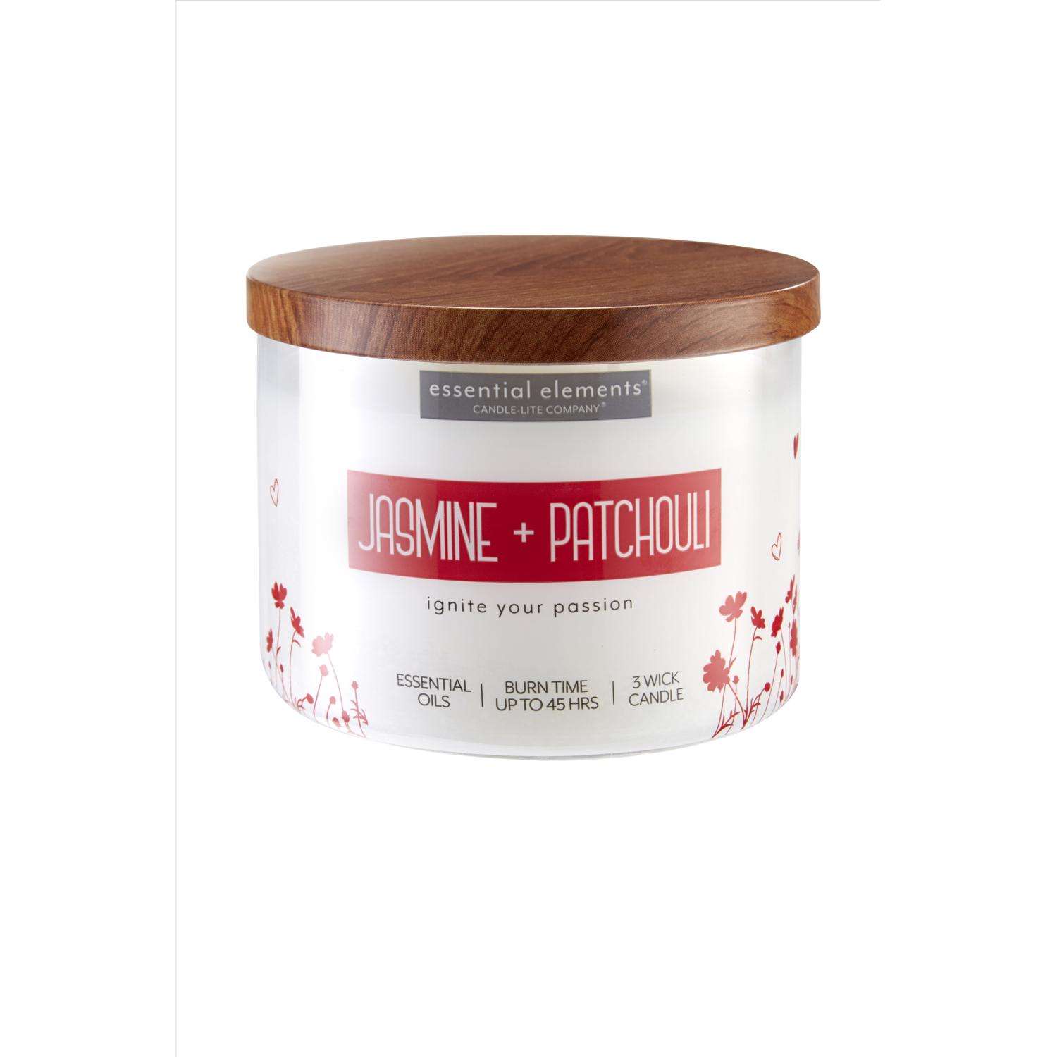 Candle Lite Essential Elements White Jasmine/Patchouli Scent Tumbler