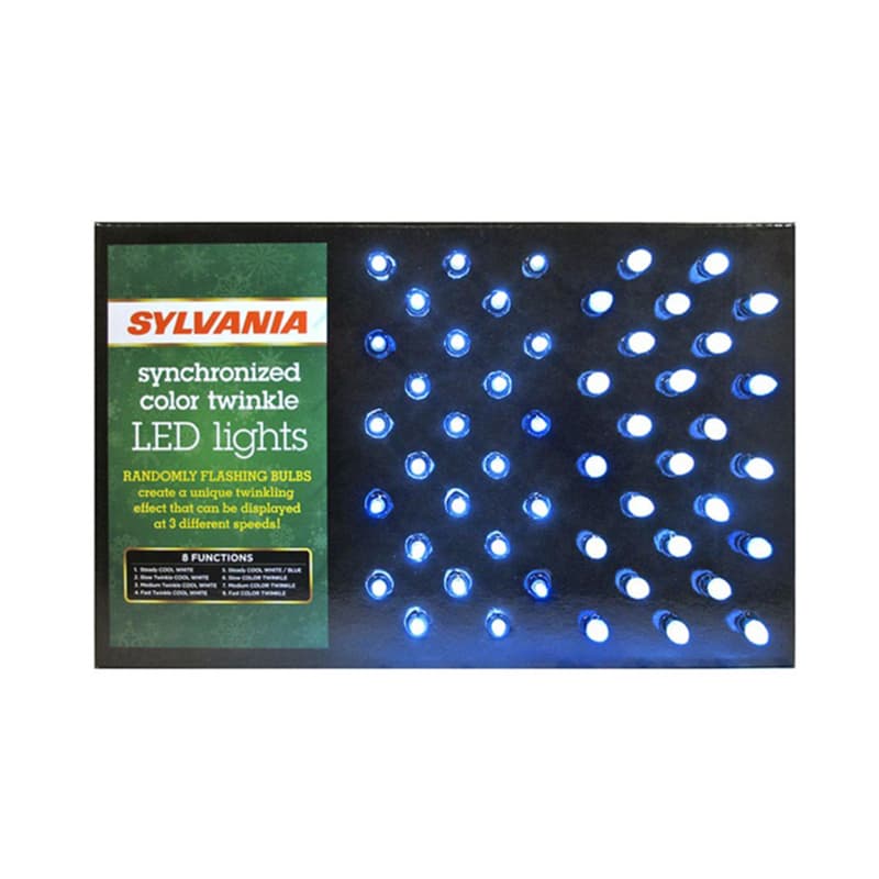 UPC 883624000058 product image for Sylvania Color Twinkle LED Light Display Blue/White 50 lights | upcitemdb.com