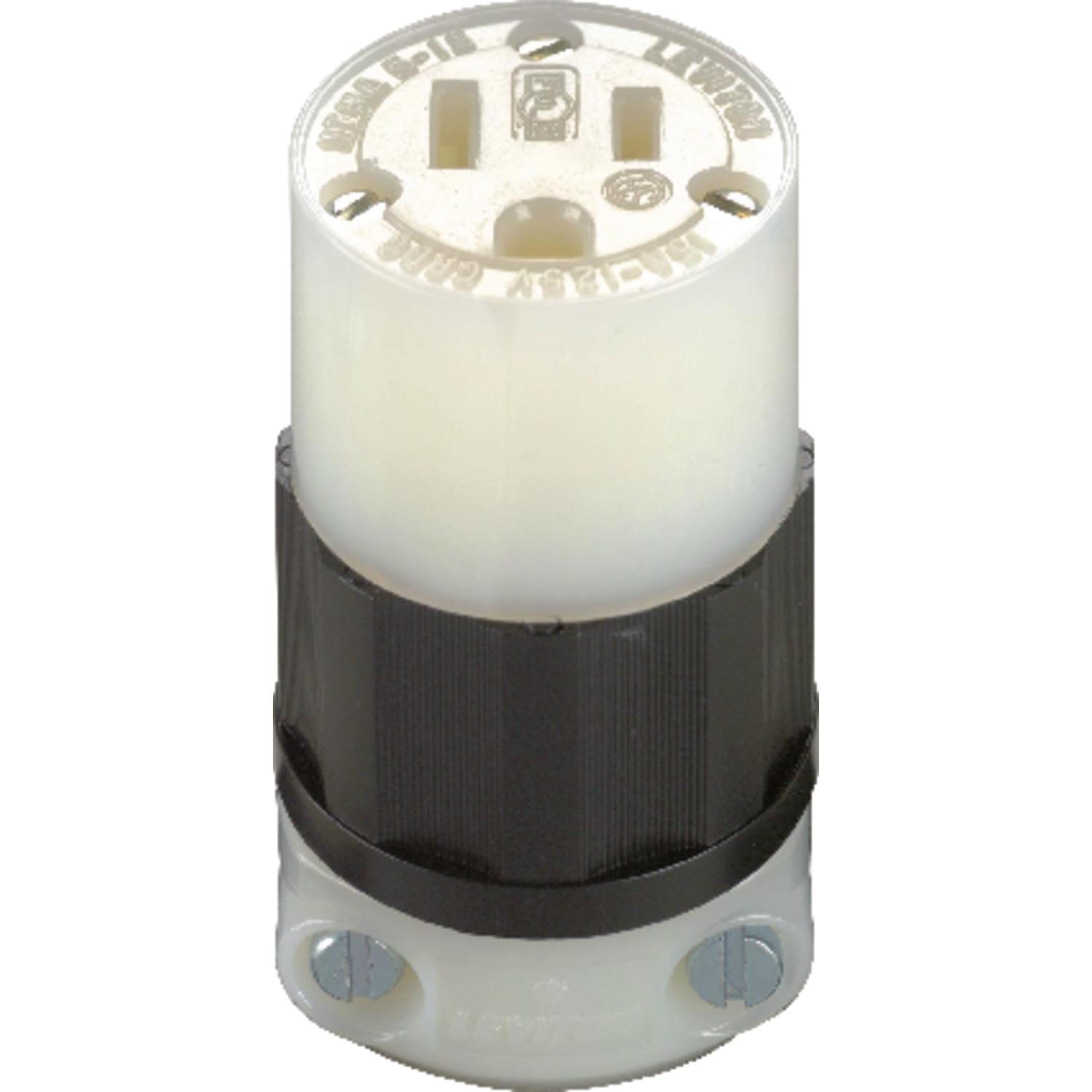 Leviton Industrial Nylon Grounding Plug 5-15R 2 Pole 3 Wire - 05269-00C - Electrical Switches  sku 05269-00C