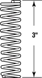 Prime-Line 3 in. L X 5/8 in. D Compression Spring 2 pk
