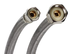 Fluidmaster 3/8 in. Compression X 1/2 in. D FIP 16 in. Braided Stainless Steel Supply Line