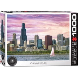 Eurographics Chicago Skyline Jigsaw Puzzle Multicolored 1000 pc
