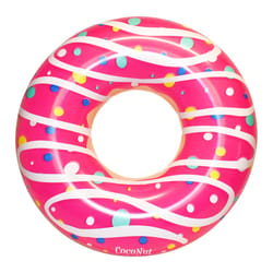 CocoNut Float Pink Vinyl Inflatable Icing Donut Pool Float