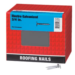 Ace 3/4 in. Roofing Electro-Galvanized Steel Nail Large Head 5 lb