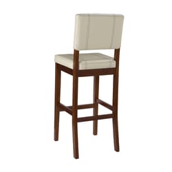 Linon Home Decor Cream Polyurethane Blithe Barstool 45 in.