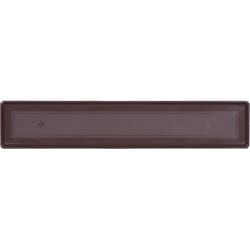 Novelty 1 in. H X 30 in. W X 7 in. D Plastic Countryside Flowerbox Tray Flower Box Tray Brown