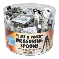 R&M International Corp Just a Pinch Stainless Steel Silver Measuring Spoon Set