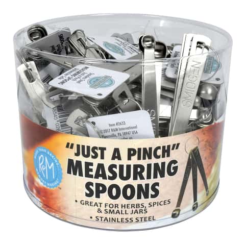 Storage Theory | 2-in-1 Combo Measuring Cup & Spoon Set | 4 Piece Set | Food Grade Material | Grey, Gray