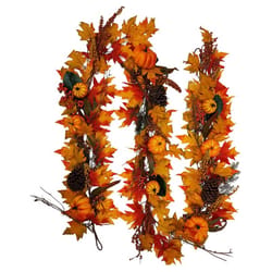 Celebrations 9 ft. Unlit Fall Leaves Garland