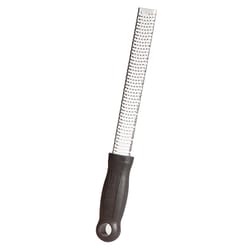 Microplane Silver/Black Stainless Steel Grater/Zester