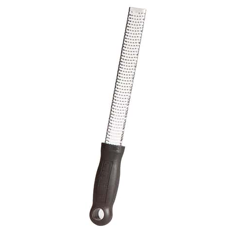 Microplane 446020 12 Stainless Steel Zester with Black Handle