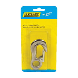 Seachoice Nickel-Plated 3-1/2 in. L Snap Hooks 1 pk