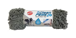 Spot Clean Paws 24 in. W X 35 in. L Seafoam Microfiber Dog Mat