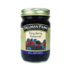 Dillman Farm All Natural Raspberries, Blueberries, Blackberries Preserves 16 oz Jar