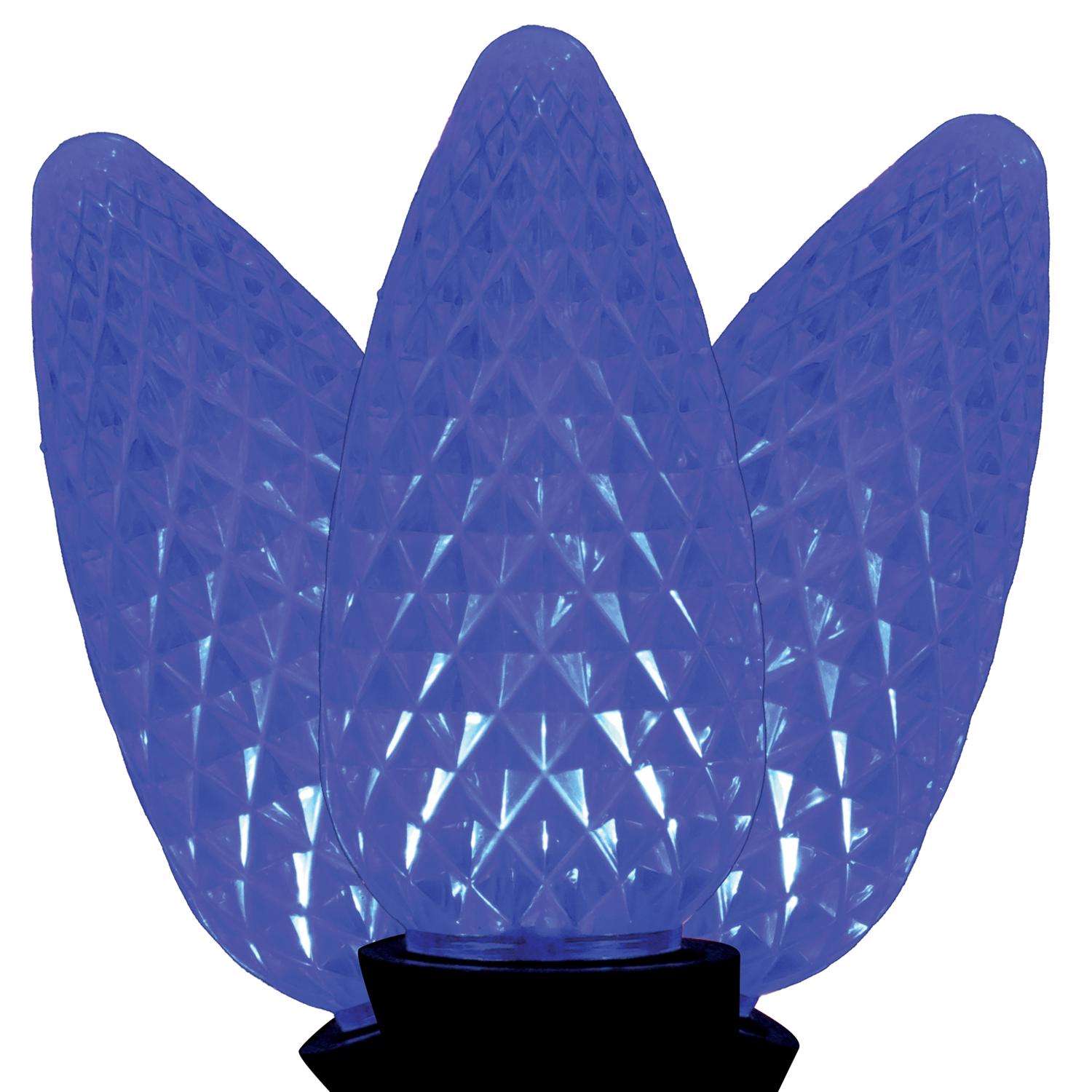 Holiday Bright Lights LED C9 Blue 100 ct String Christmas Lights Ace