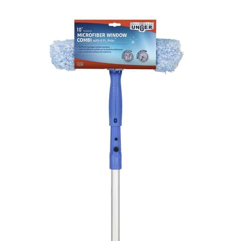 Soft Plastic Head Adjustable Floor Cleaning Brush Long Handle Floor  Cleaning Tool With Wiper Strip