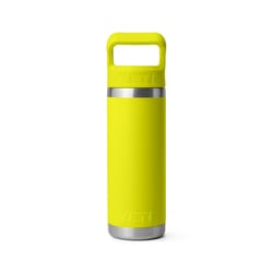 YETI Rambler 18 oz Firefly Yellow BPA Free Bottle with Straw Cap