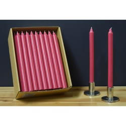 Kiri Tapers Deep Rose Unscented Scent Taper Candle