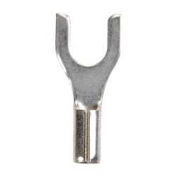 Jandorf 22-18 Ga. Uninsulated Wire Terminal Spade Silver 5 pk