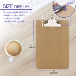 Bazic Products Memo Size Wood Clipboard