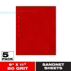 Diablo SandNet 11 in. L X 9 in. W 80 Grit Ceramic Sanding Sheet 5 pk