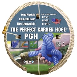 The Perfect Garden Hose 5/8 in. D X 50 ft. L Light Duty Professional Grade Flexible Garden Hose