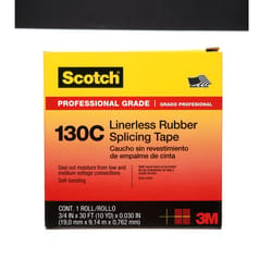 Scotch 3/4 in. W X 30 ft. L Black Vinyl Splicing Tape